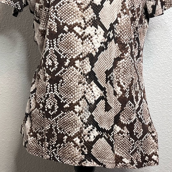 Altuzarra for Target Snake Print Sz L Fitted Short-Sleeve Top - Picture 4 of 11